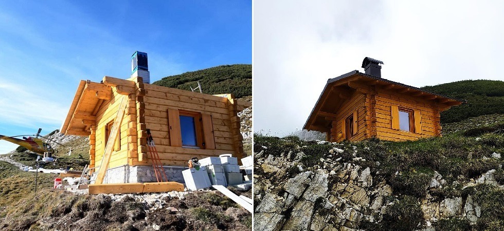 Sul Carega il primo 'rifugio' fisso in legno per pastori contro le predazioni di grandi carnivori